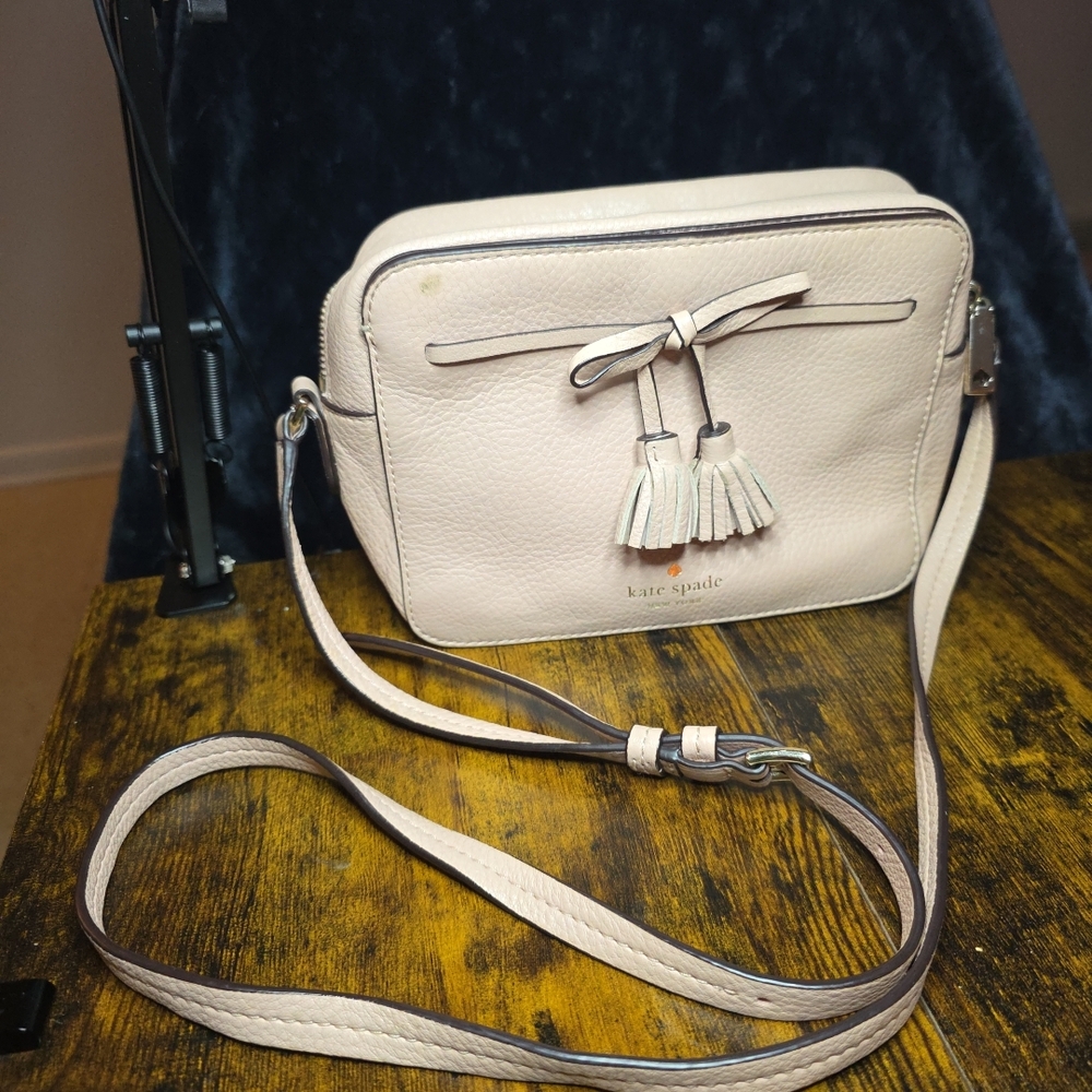 Kate Spade New York Blush Pink Hayes Leather Crossbody Bag